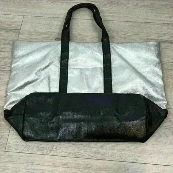 Victoria's Secret Weekender Silver Tote Bag - Picture 7 of 10
